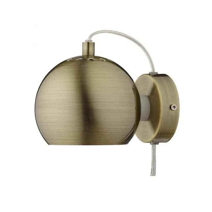 볼 벽 조명 Ø12 cm - Antique Brass - Frandsen