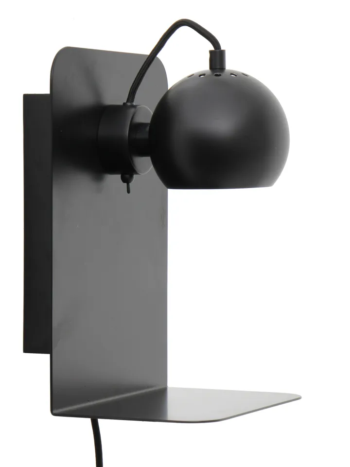 볼 벽 조명 USB - Matte black - Frandsen