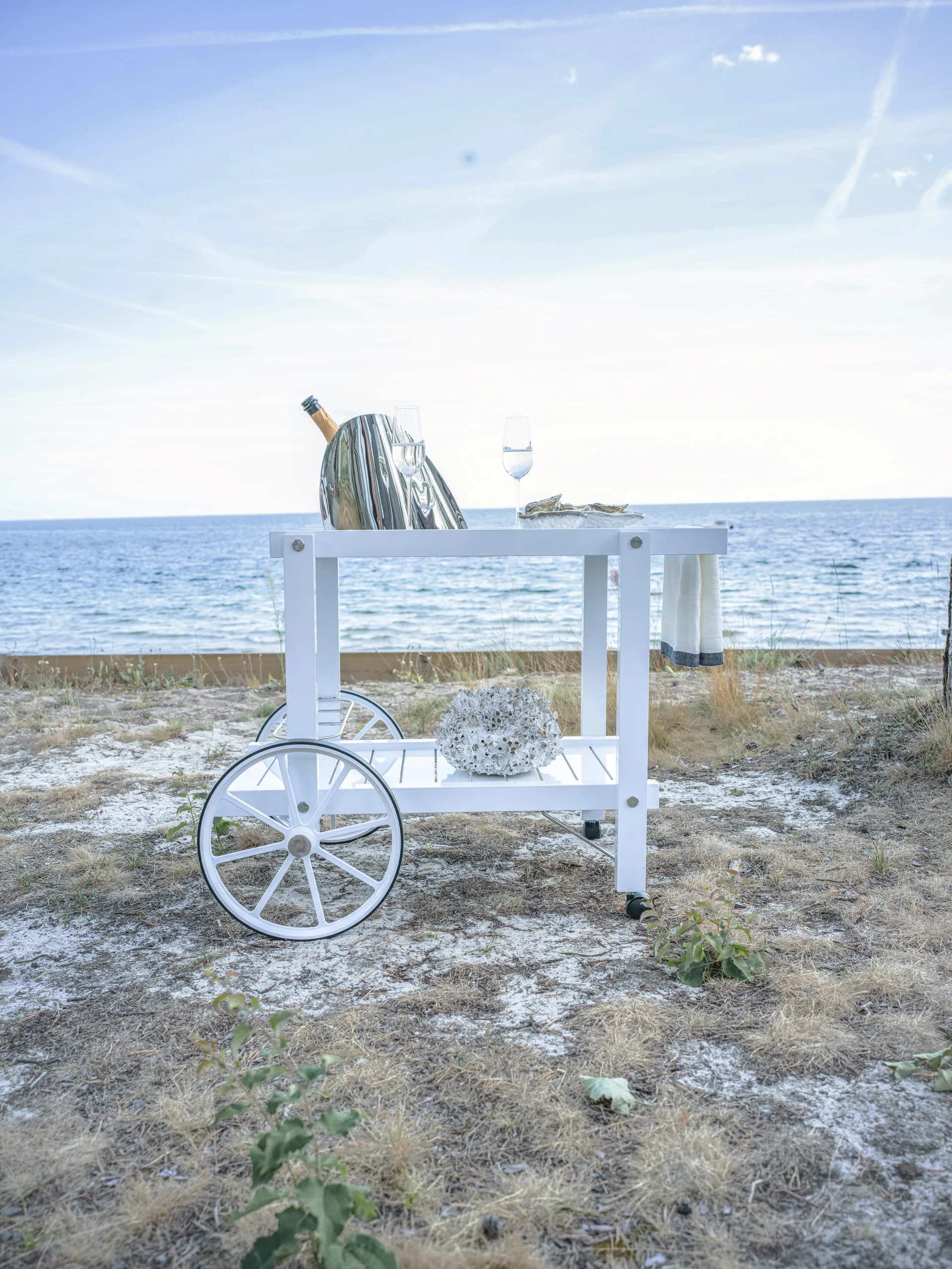 14 서빙 트롤리, White Fri Form