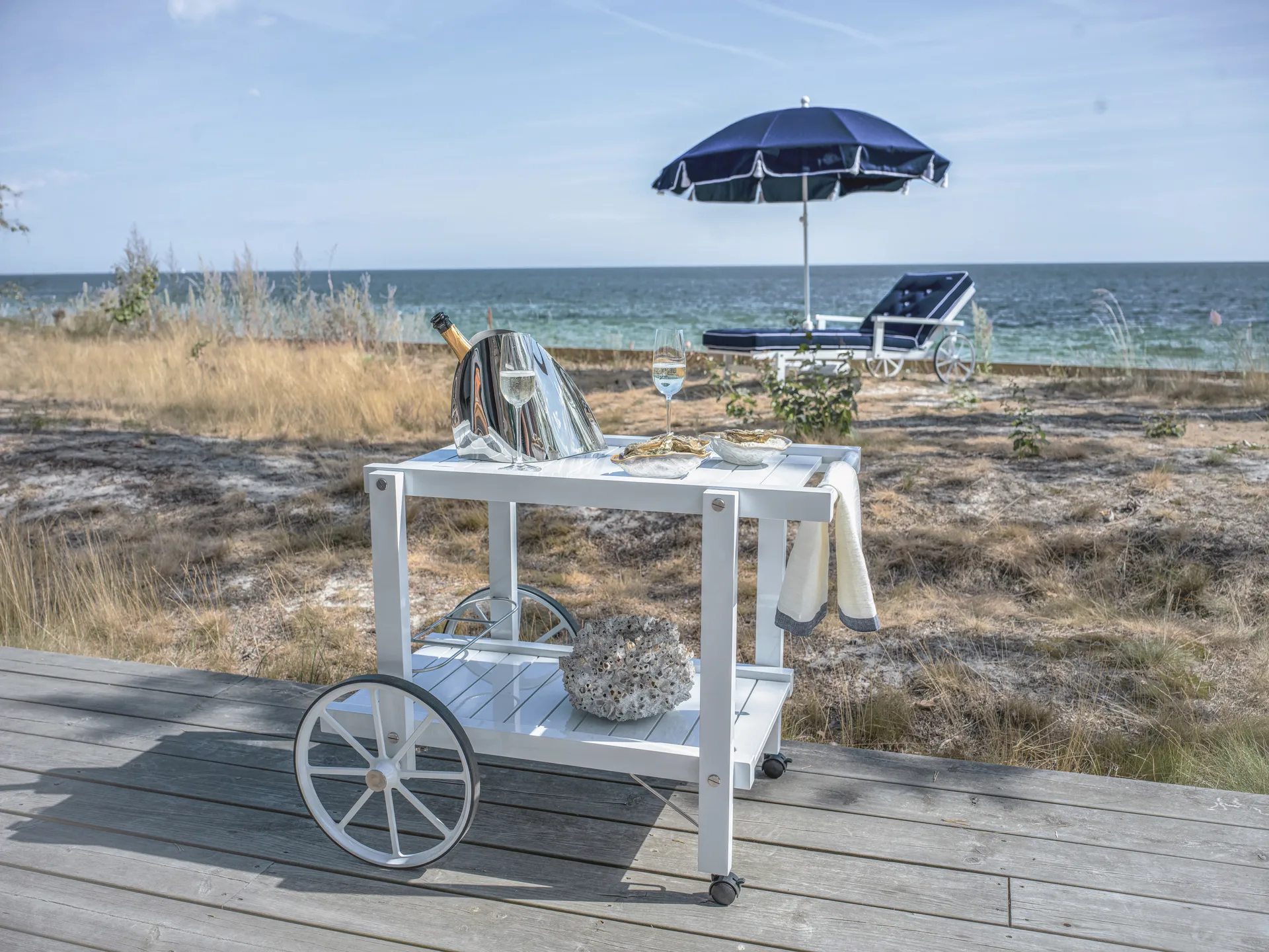 14 서빙 트롤리, White Fri Form