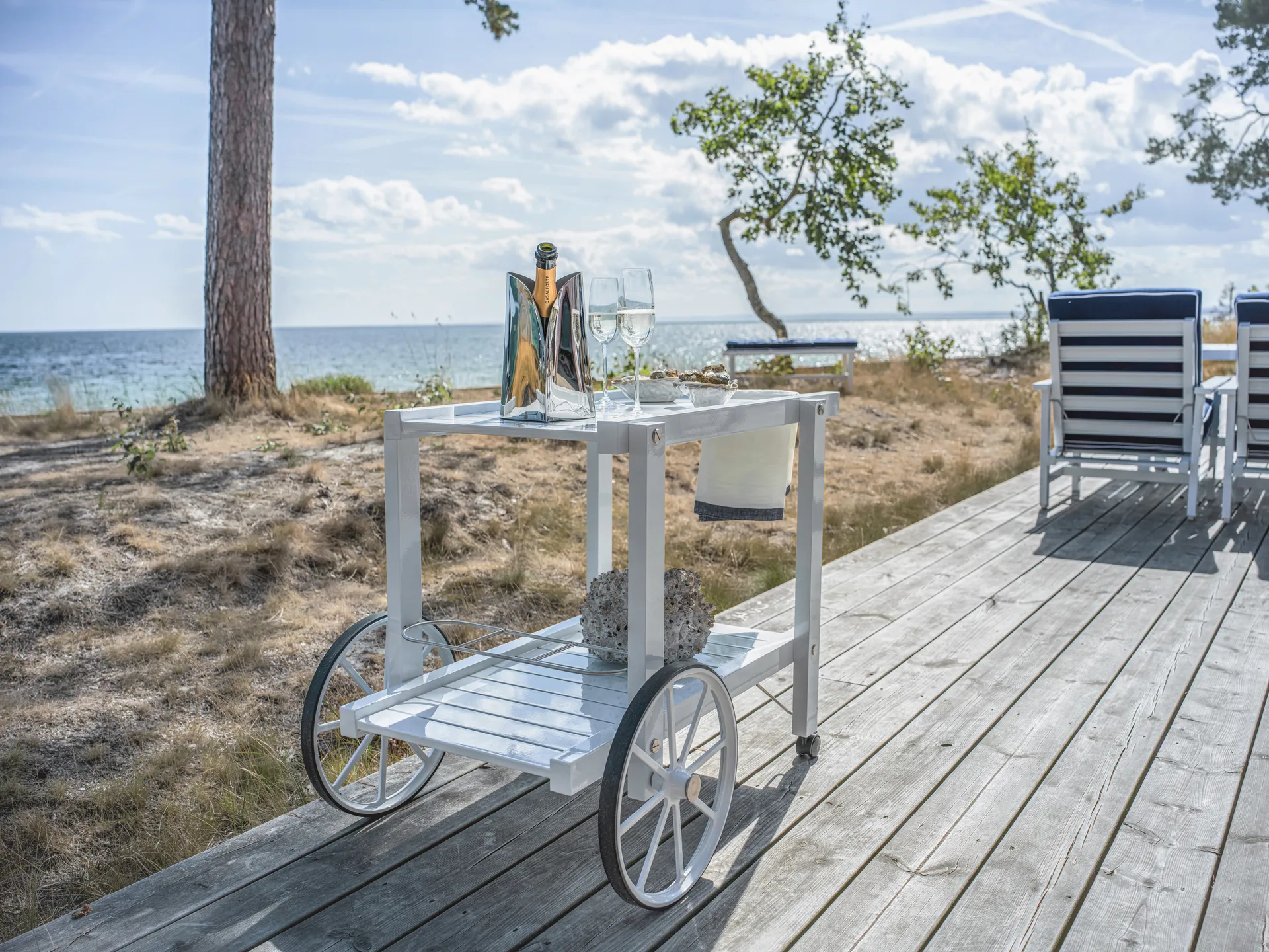 14 서빙 트롤리, White Fri Form