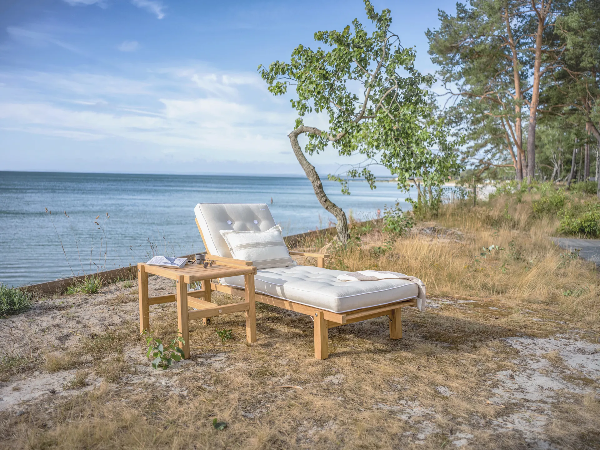 49 트롤리 테이블, Teak, 48x45 cm Fri Form