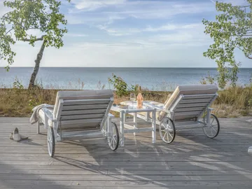 49 트롤리 테이블 - White, 50x46 cm - Fri Form