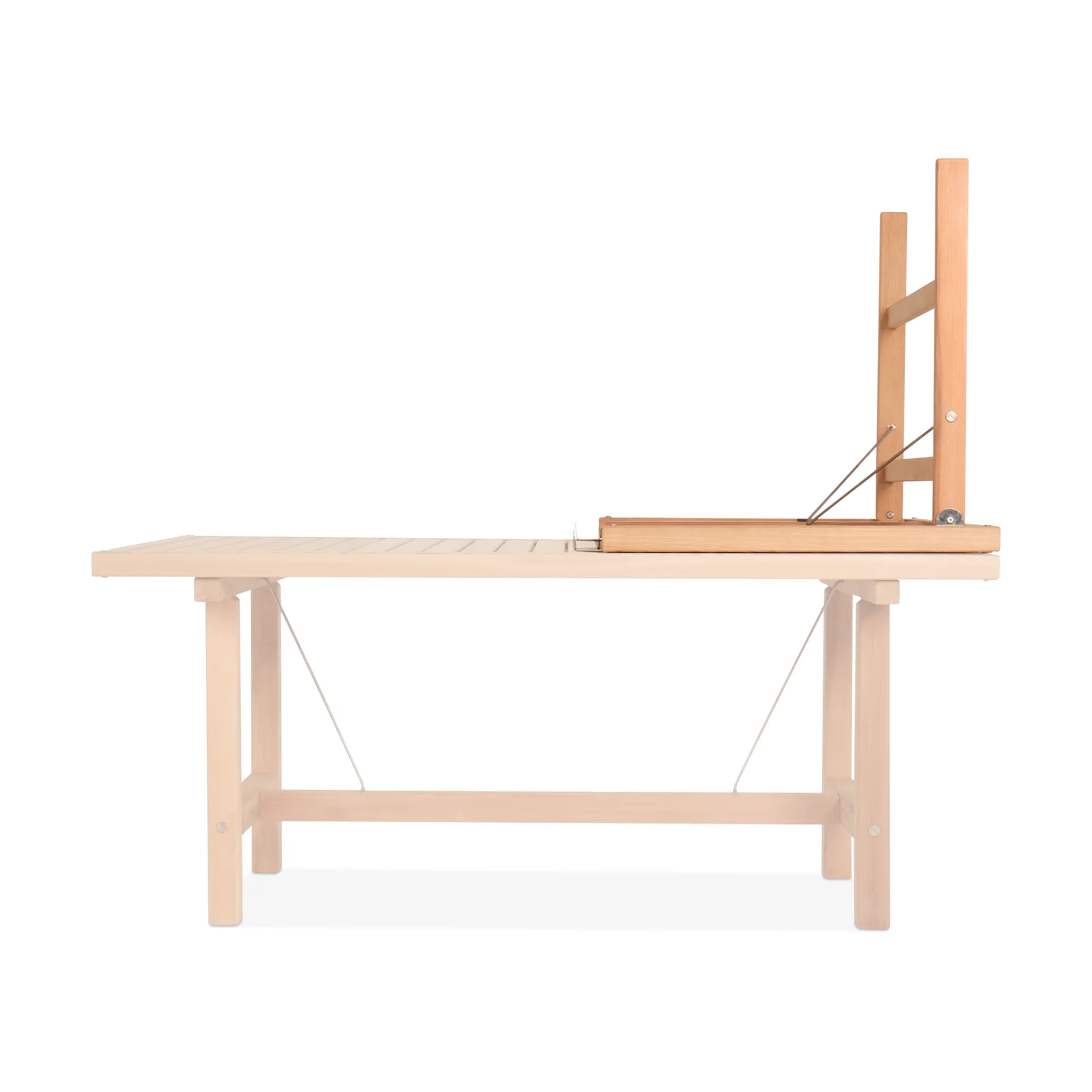 64 확장 상판(다리 포함), Redwood, H: 68 cm Fri Form