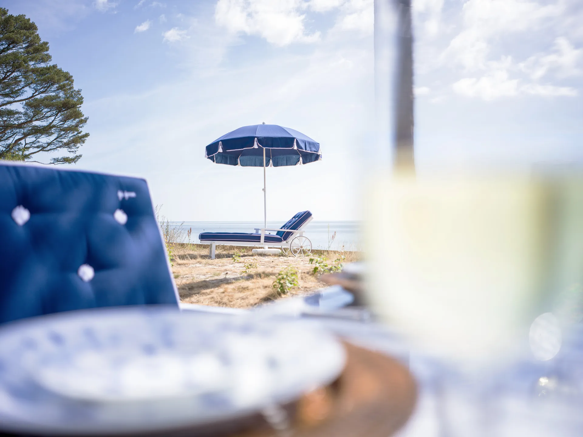 90 파라솔, Navy blue, Ø220 cm Fri Form