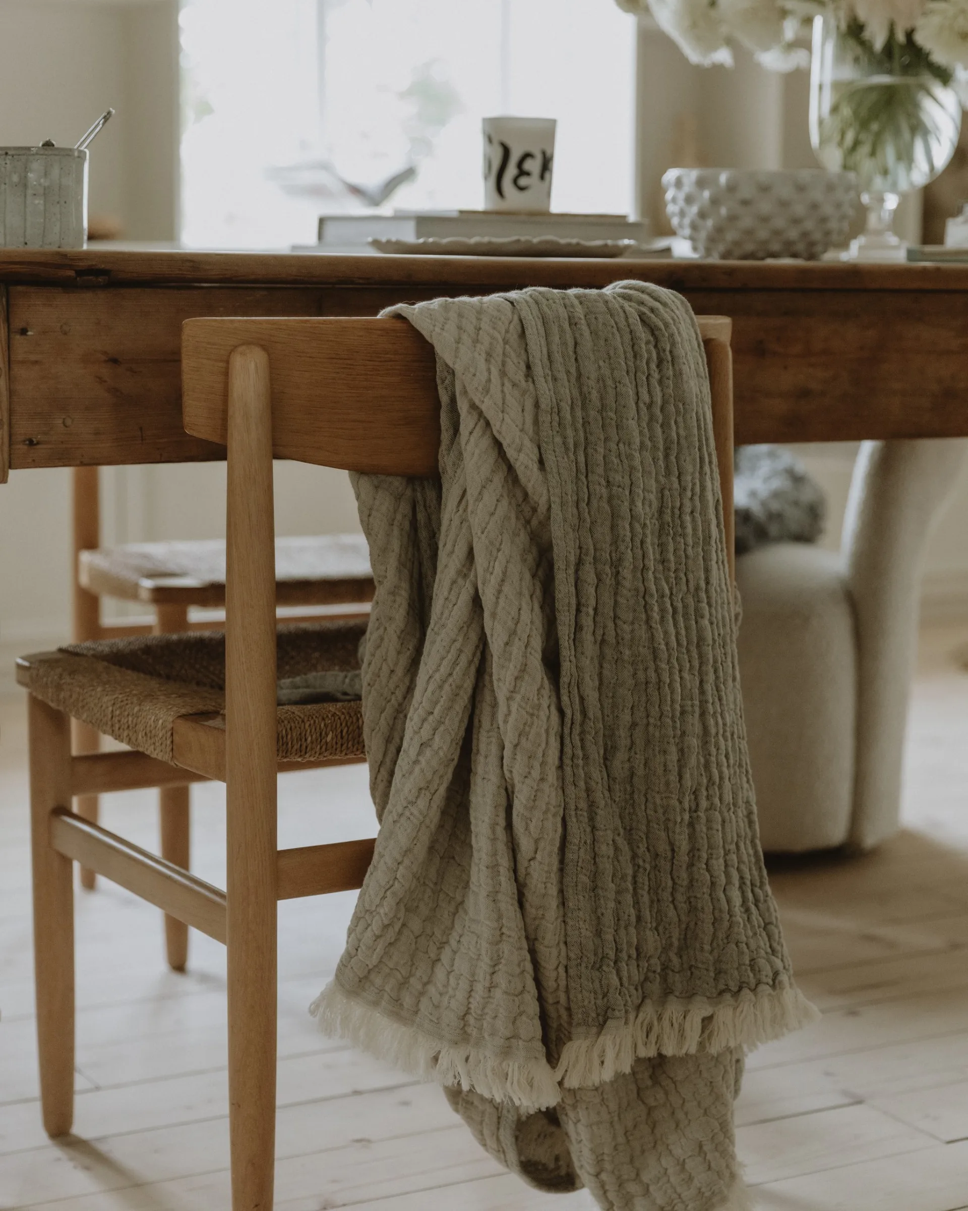 린 멜로우 담요 110x110 cm, Kale Garbo&Friends | 가르보앤프랜즈