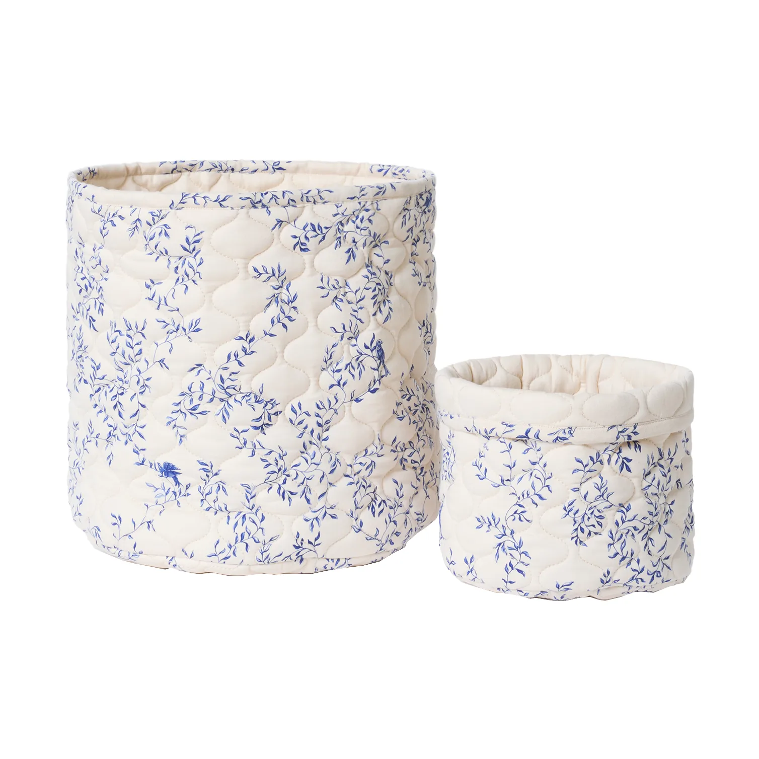 자르딤 새틴 퀼트 바구니 2개, 20x20 cm + 30x30 cm Garbo&Friends | 가르보앤프랜즈