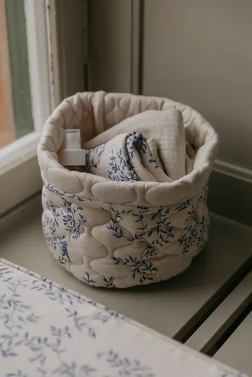 자르딤 새틴 퀼트 바구니 2개 - 20x20 cm + 30x30 cm - Garbo&Friends | 가르보앤프랜즈