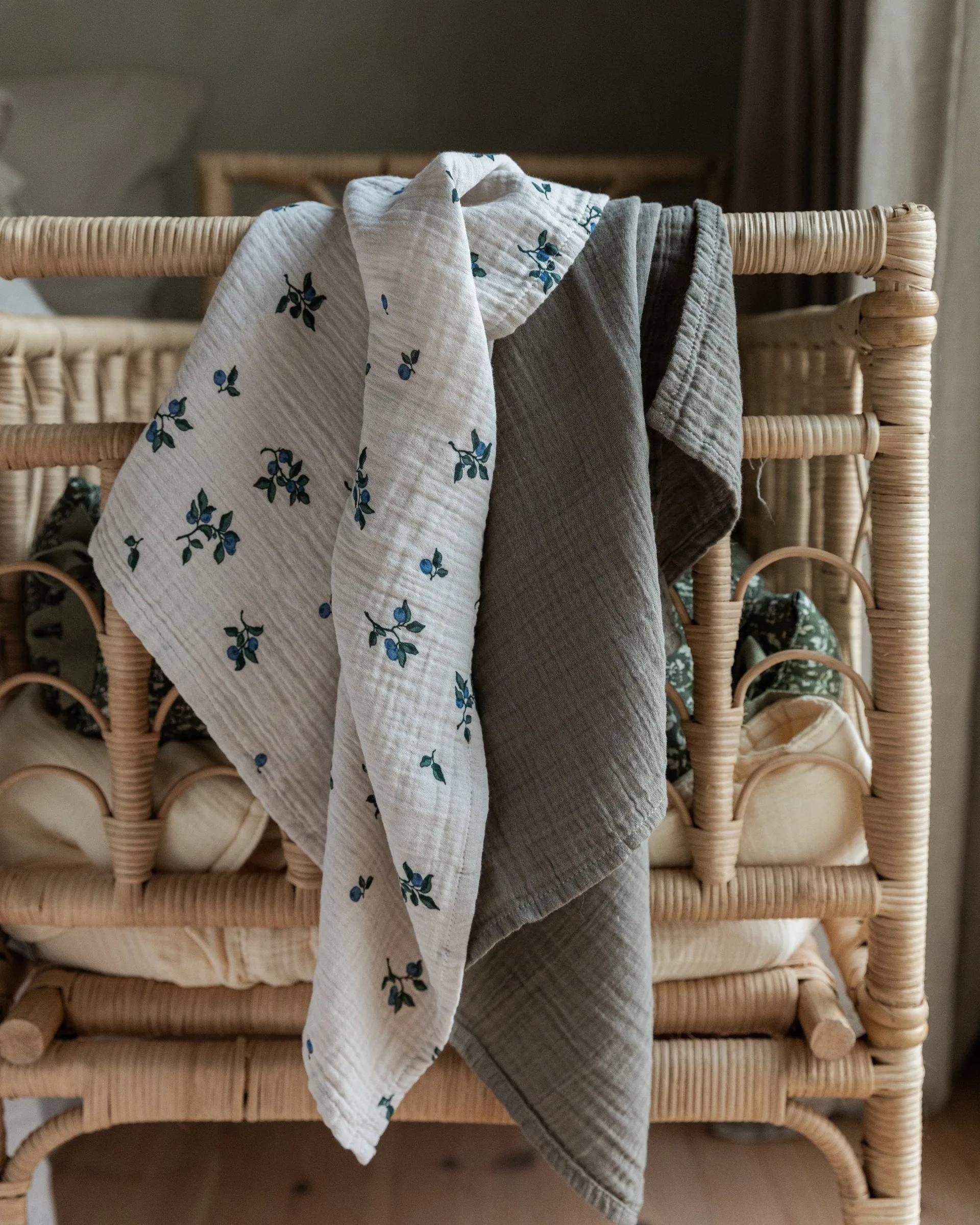 블루베리 무슬린 스몰 담요 2개 세트, 60x60 cm Garbo&Friends | 가르보앤프랜즈