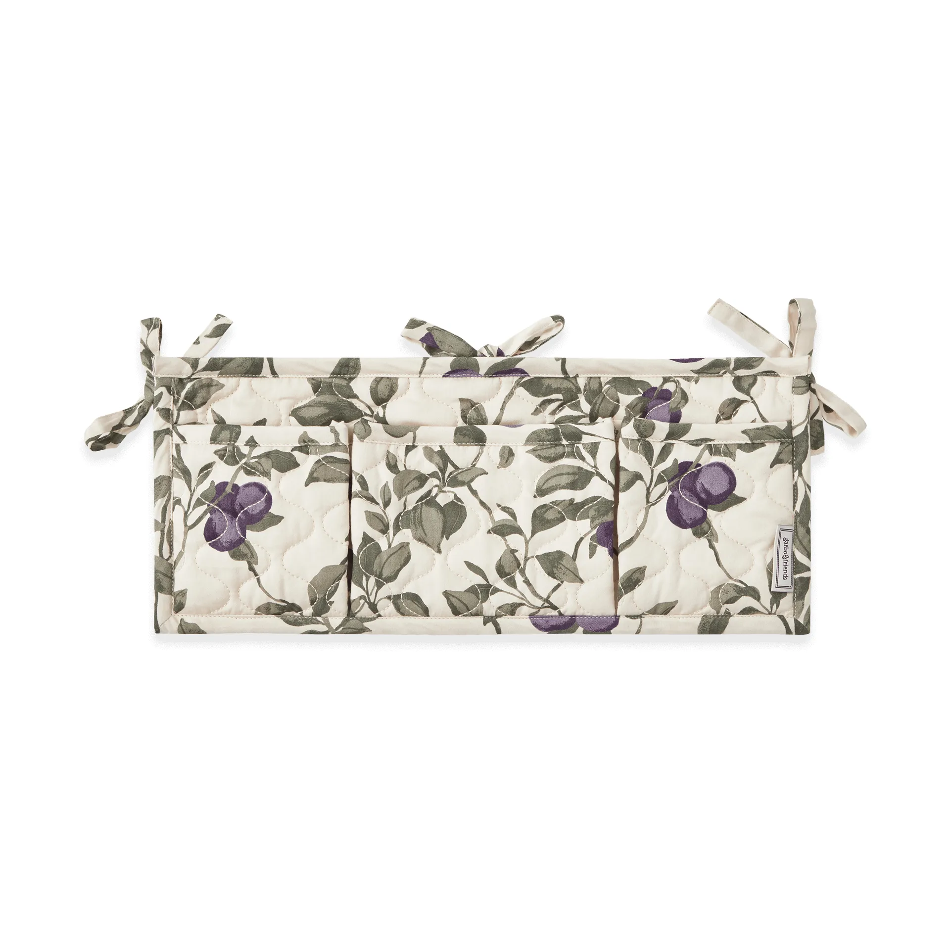 플럼 새틴 퀼팅 베드 포켓, 43x18cm Garbo&Friends | 가르보앤프랜즈