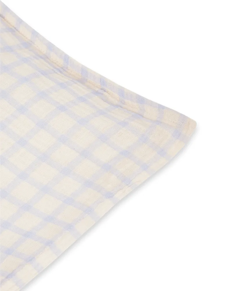깅엄 스카이 블루 무슬린 베개 커버, 50x60 cm Garbo&Friends | 가르보앤프렌즈