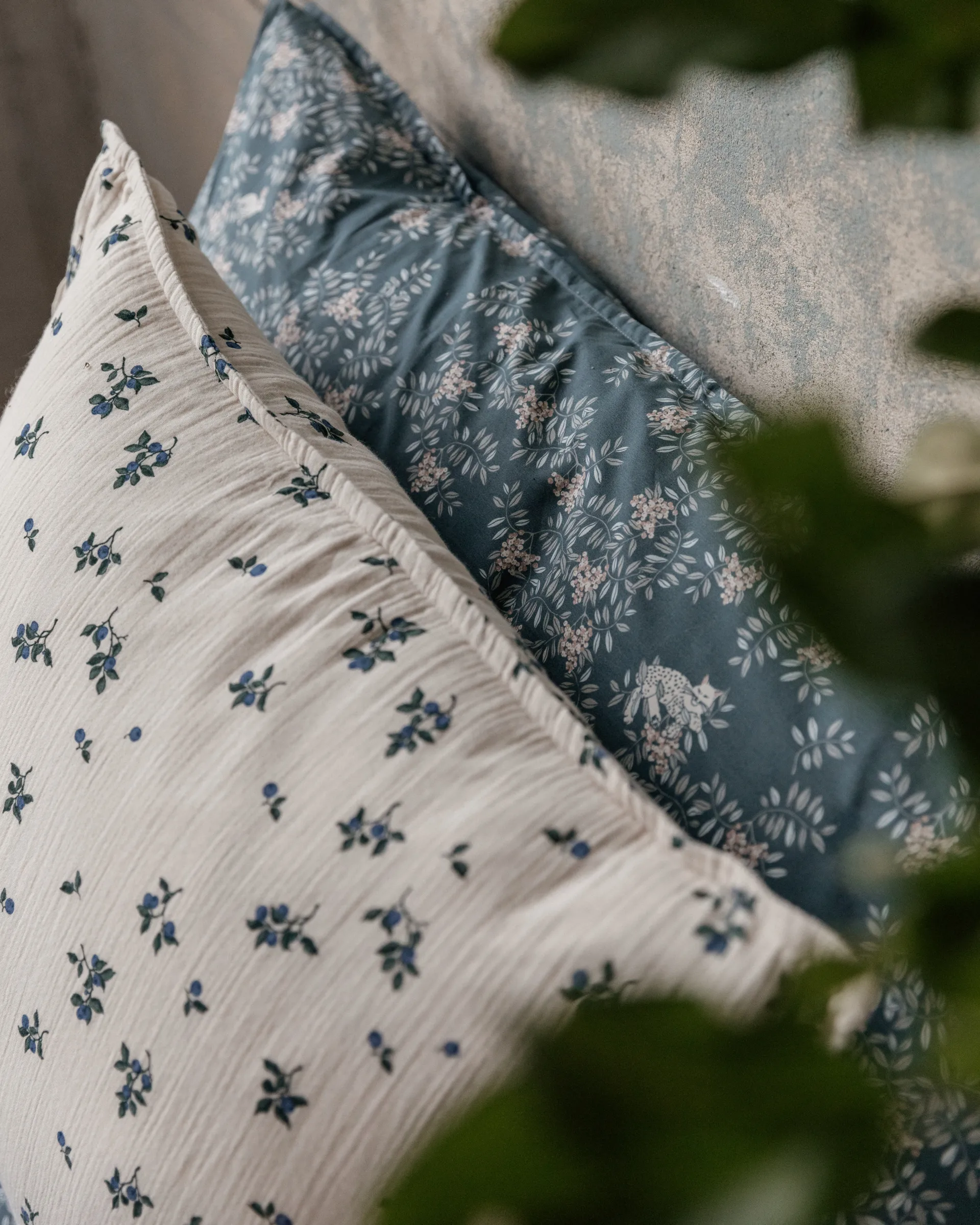 블루베리 무슬린 베개 커버, 50x75cm Garbo&Friends | 가르보앤프랜즈