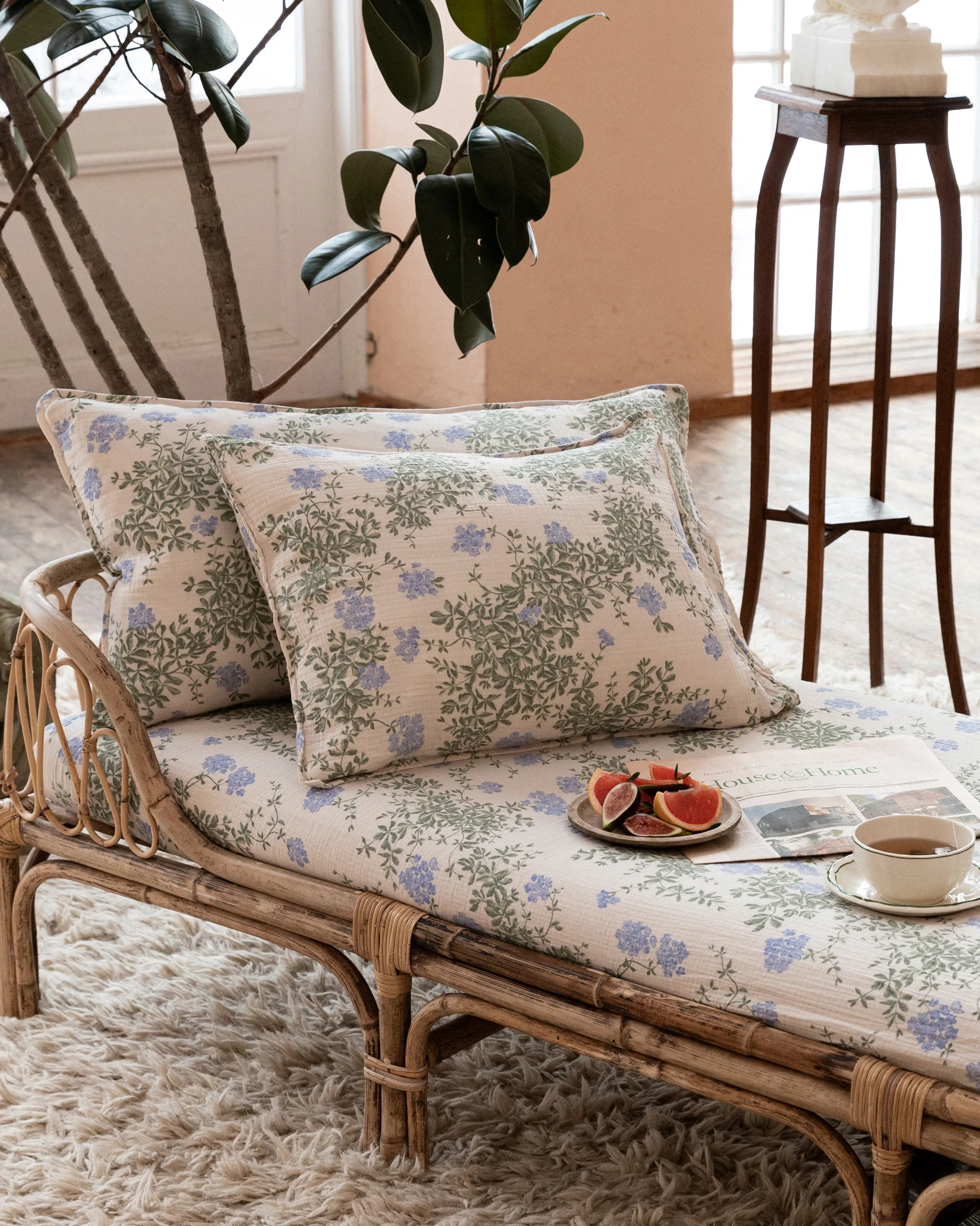 플럼바고 무슬린 베개 커버, 50x75cm Garbo&Friends | 가르보앤프랜즈