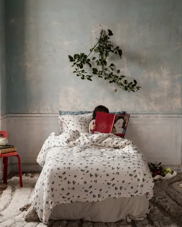 Blueberry Muslin 이불 커버 - 140x200 cm - Garbo&Friends | 가르보앤프랜즈