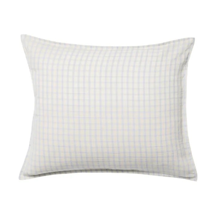 Gingham Sky Blue Muslin 베개 커버 - 하늘 50x70 cm - Garbo&Friends | 가르보앤프랜즈
