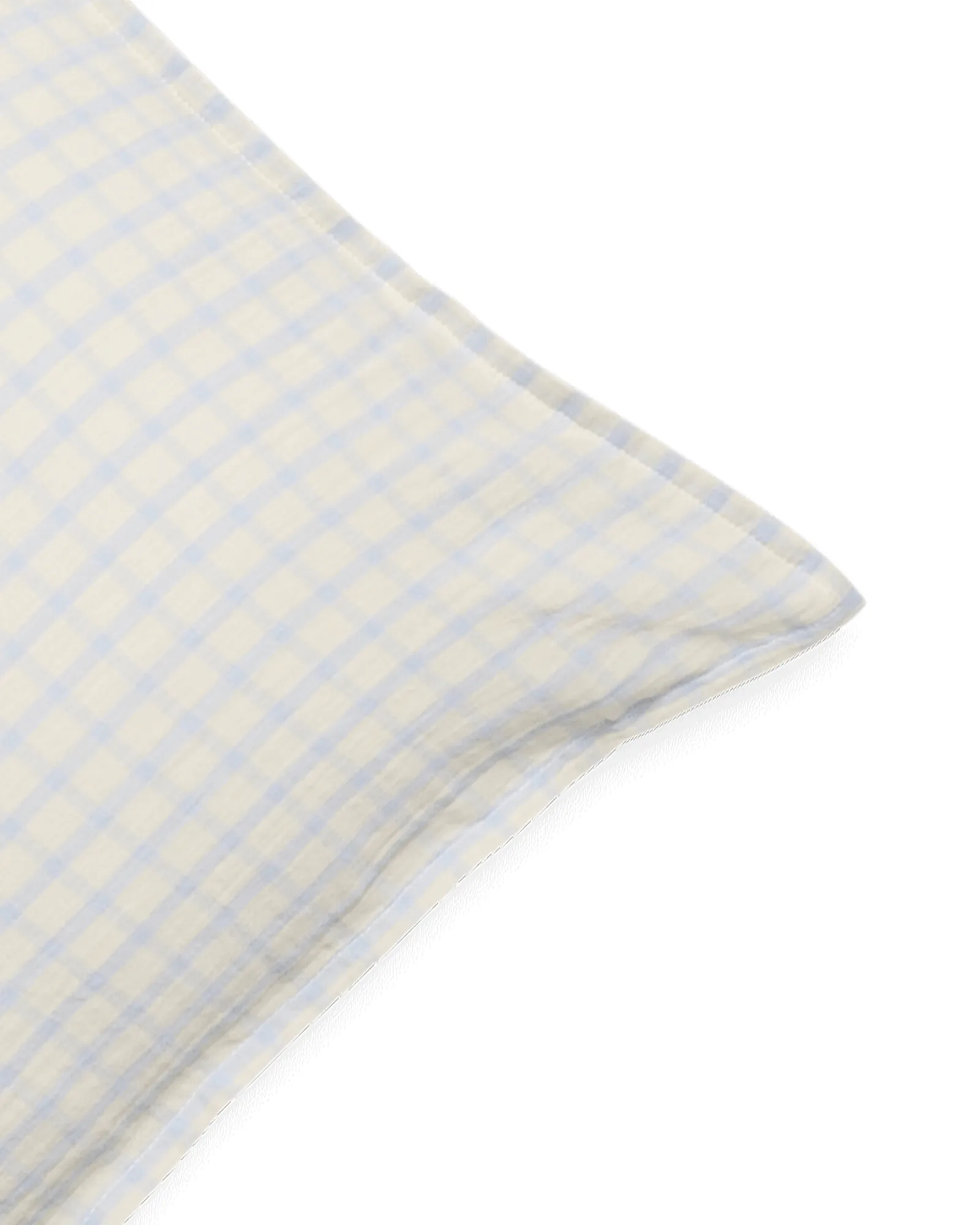 Gingham Sky Blue Muslin 베개 커버, 하늘 50x70 cm Garbo&Friends | 가르보앤프랜즈