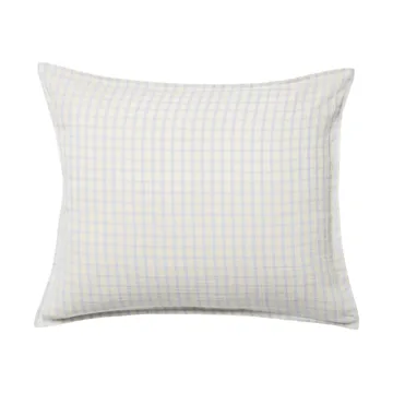 Gingham Sky Blue Muslin 베개 커버 - Sky 80x80 cm - Garbo&Friends | 가르보앤프랜즈