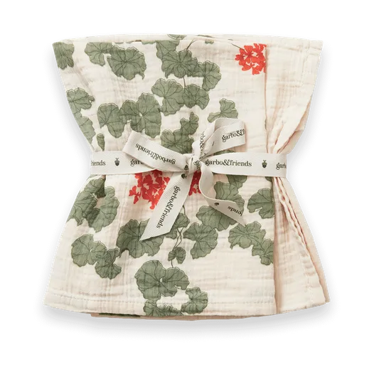 Pelargonium 무슬린 스몰 담요 2개 세트, 60x60 cm Garbo&Friends | 가르보앤프랜즈