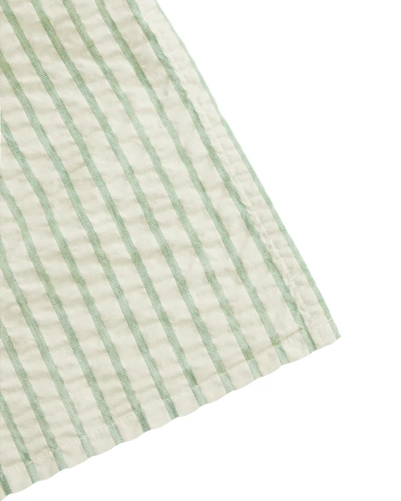 에메랄드 스트라이프 Seersucker 유아용 담요, 110x110 cm Garbo&Friends | 가르보앤프랜즈