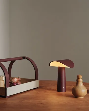 리움 무선 테이블 조명 22.5 cm - Burgundy - Gejst | 가이스트