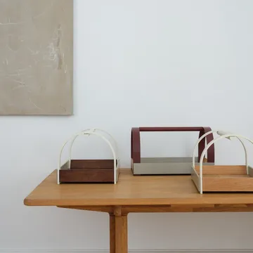 카이도 손잡이 트레이 40.5x27x23.5 cm - Oak-beige white - Gejst | 가이스트