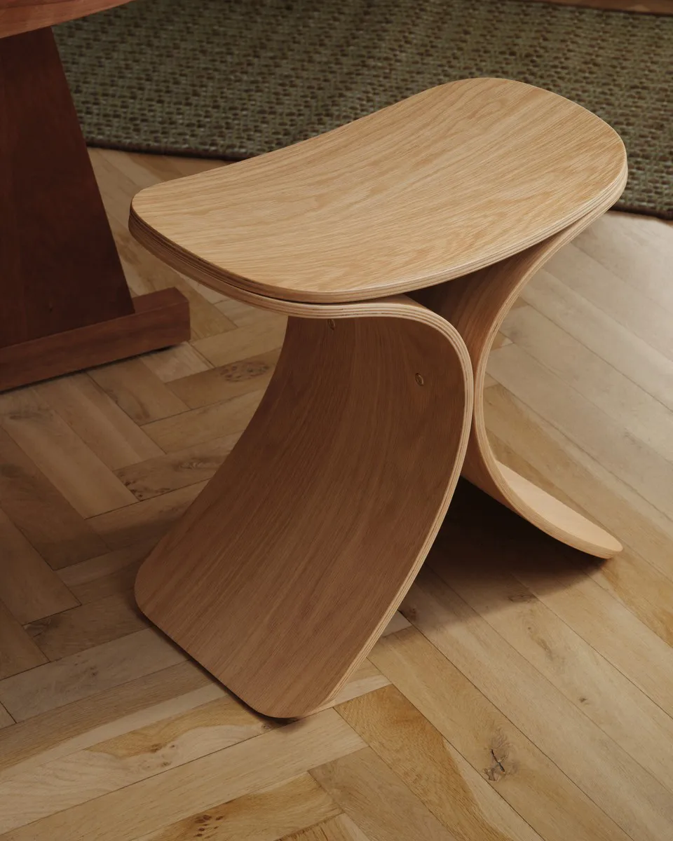 루노 스툴 48x28x72 cm, Oak Gejst | 가이스트