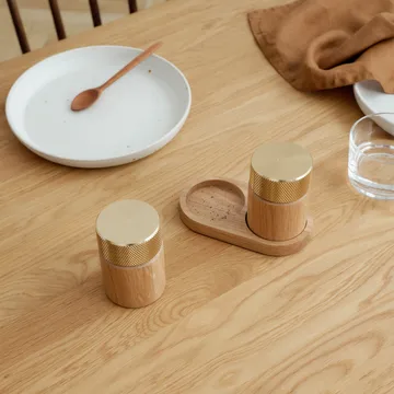 시나 소금 & 후추 그라인더 6 cm - Oak-brass - Gejst | 가이스트