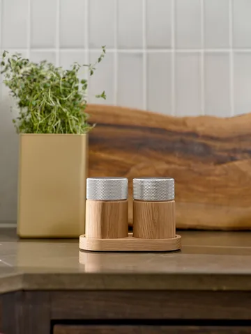 시나 소금 & 후추 그라인더 6 cm - Oak-steel - Gejst | 가이스트