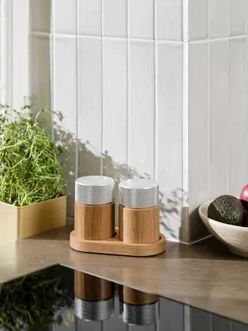 시나 소금 & 후추 그라인더 6 cm - Oak-steel - Gejst | 가이스트