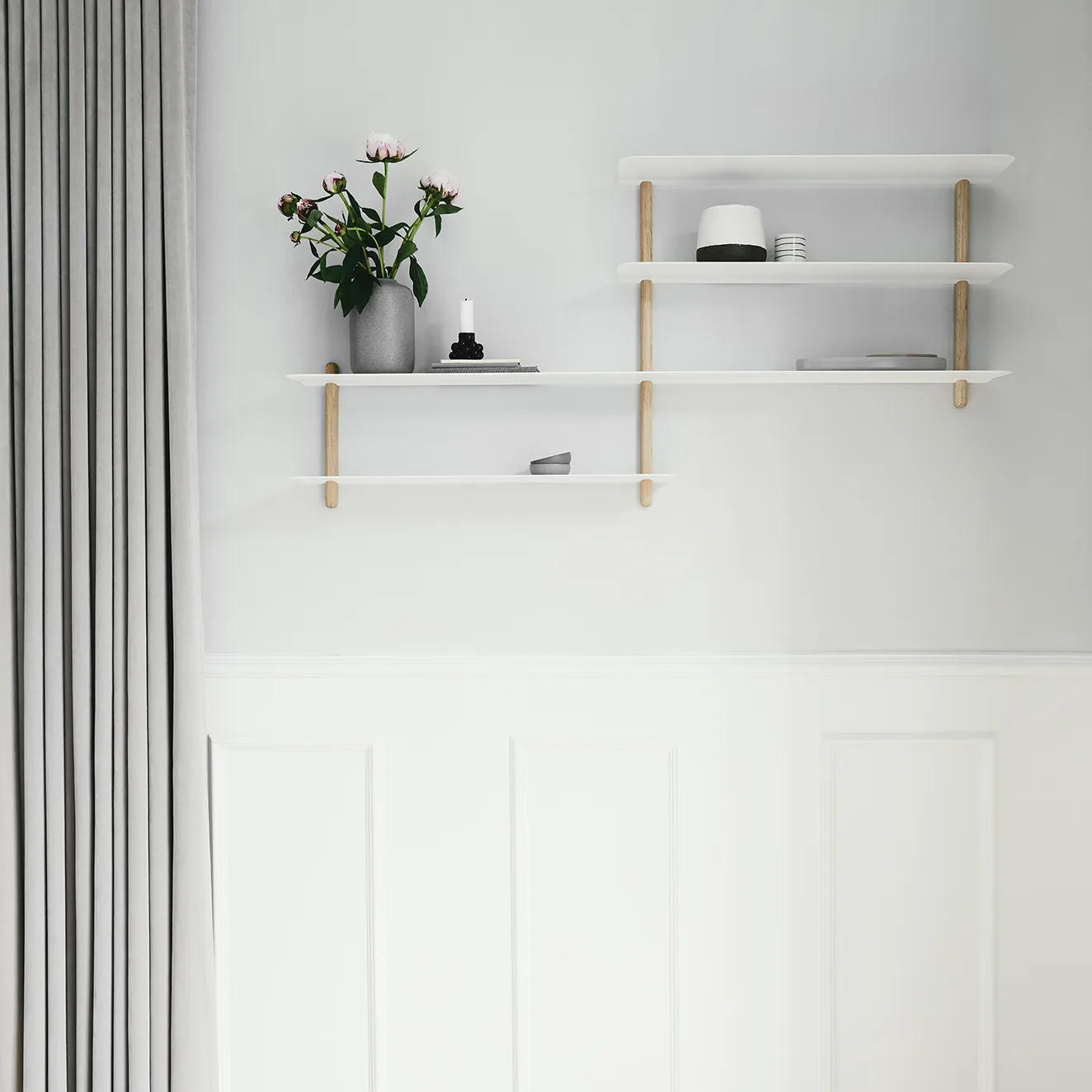 니보 선반 B, light oak-white Gejst | 가이스트