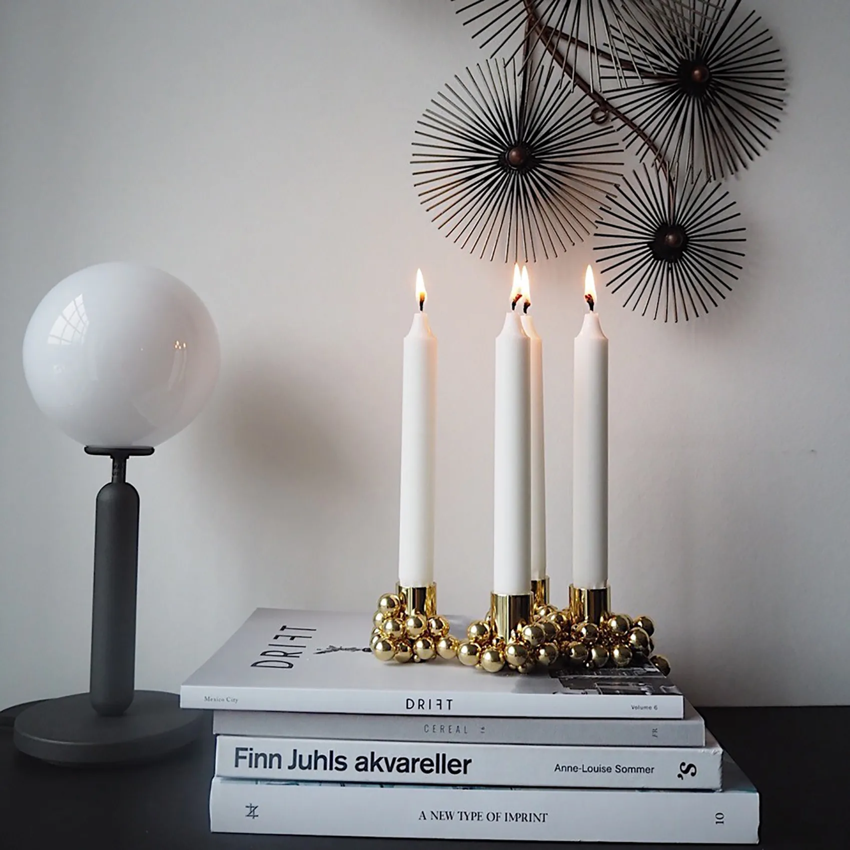 Molekyl 캔들스틱 4, brass Gejst | 가이스트