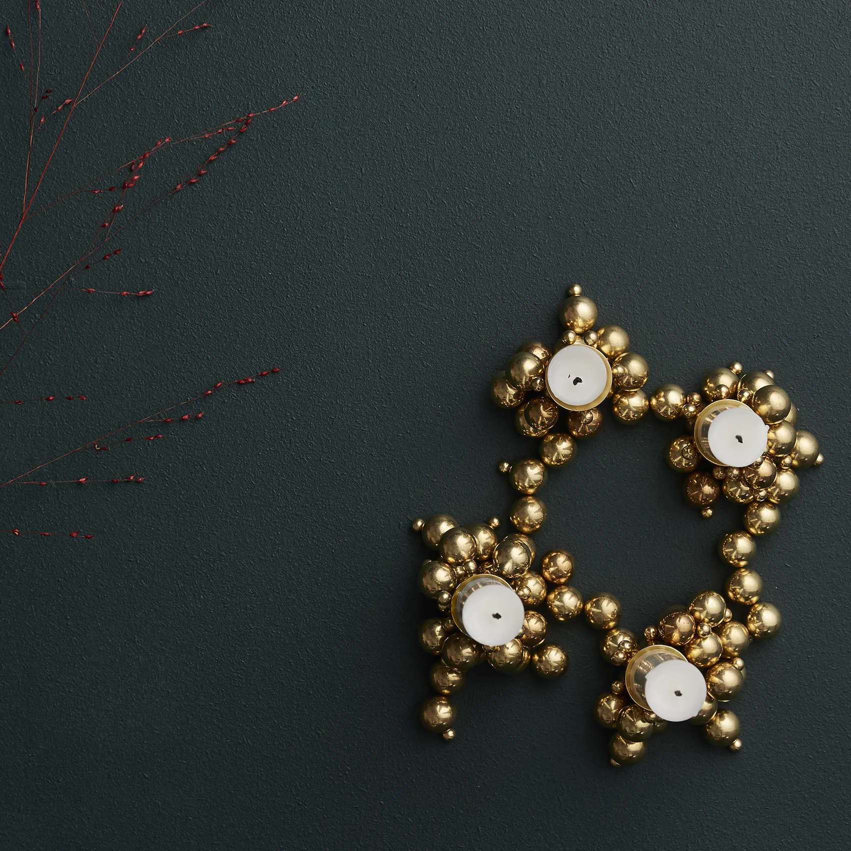 Molekyl 캔들스틱 4, brass Gejst | 가이스트