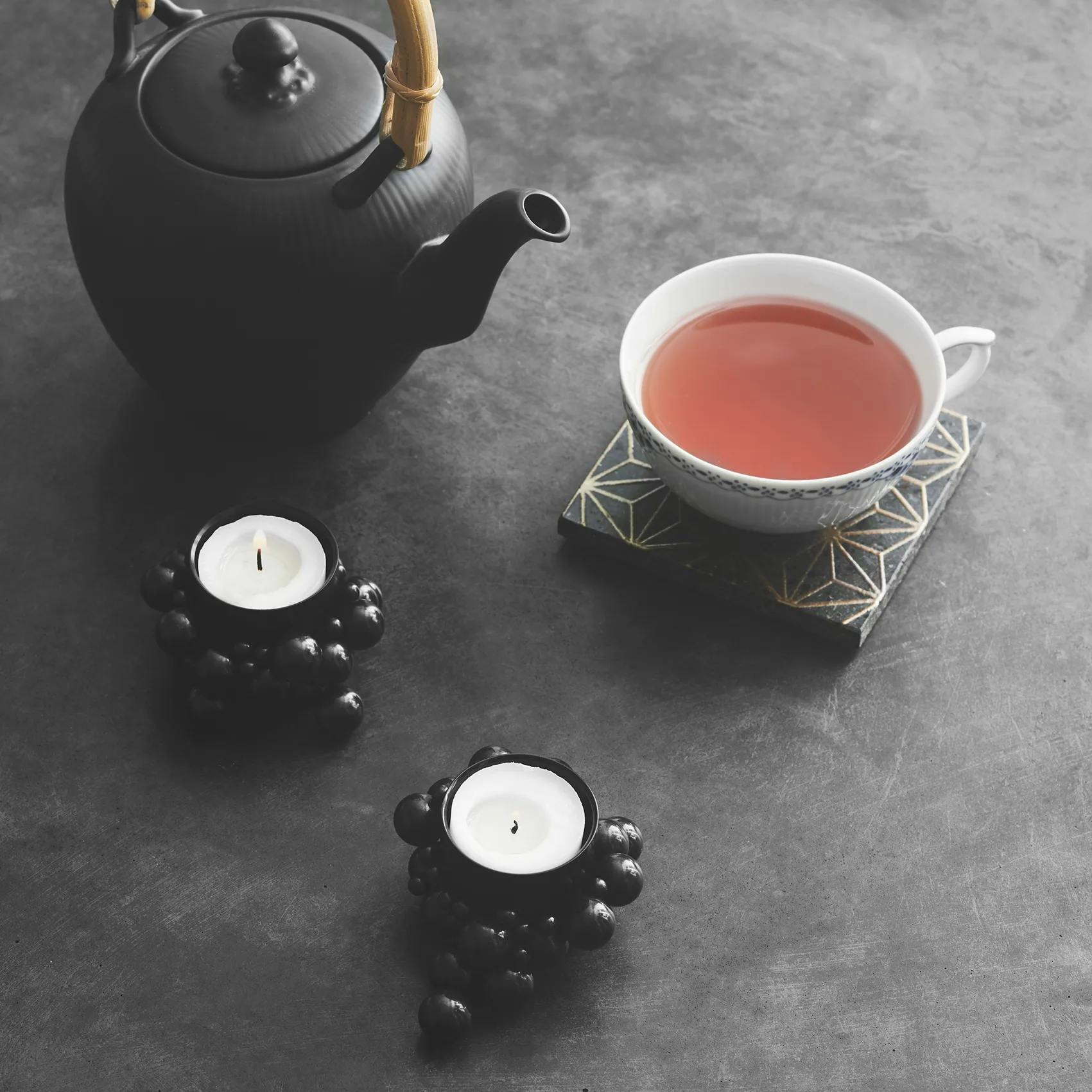 Molekyl 캔들홀더, black Gejst | 가이스트