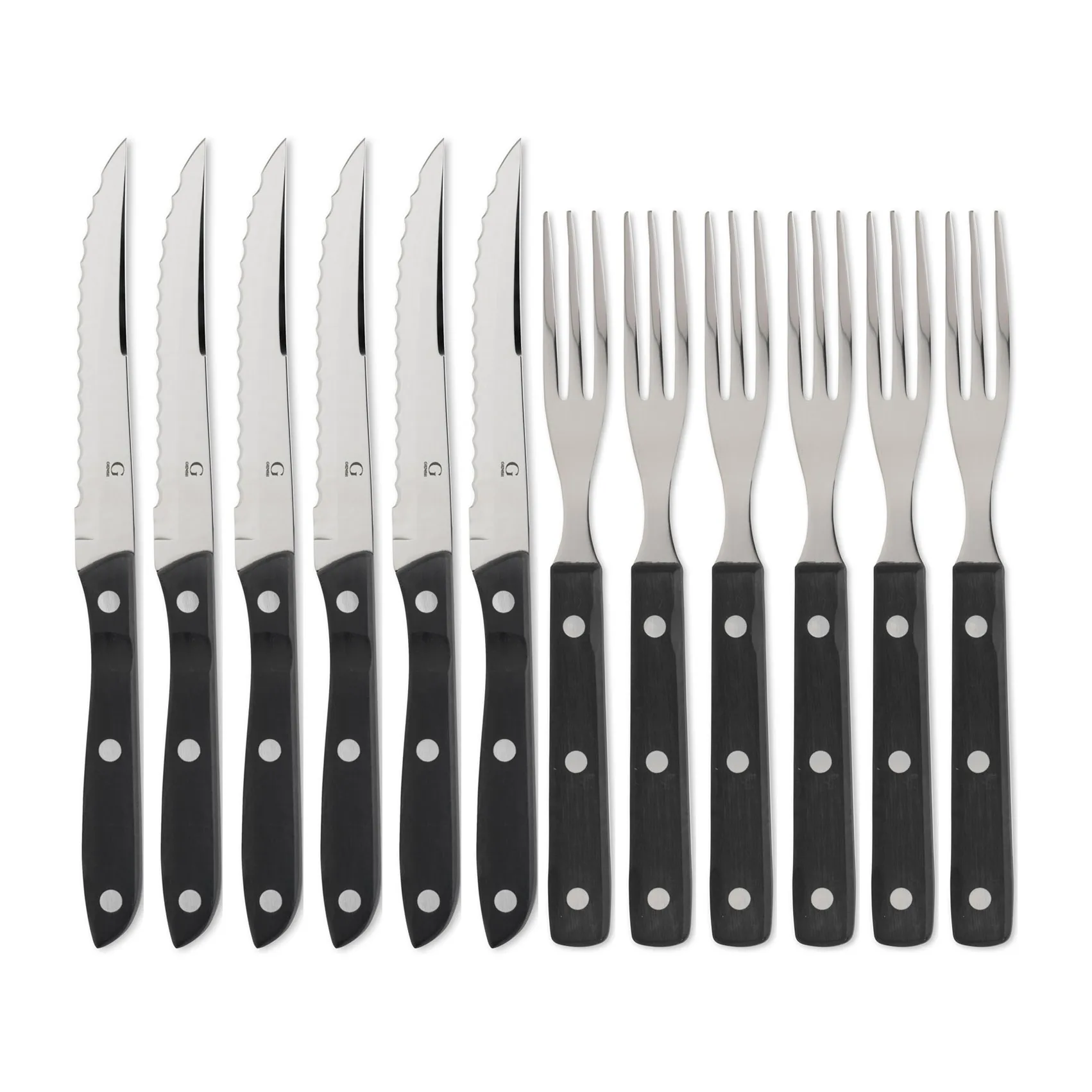 올드파머 블랙 커트러리 12개 세트, 12 pieces Gense | 겐세