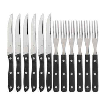 올드파머 블랙 커트러리 12개 세트 - 12 pieces - Gense | 겐세