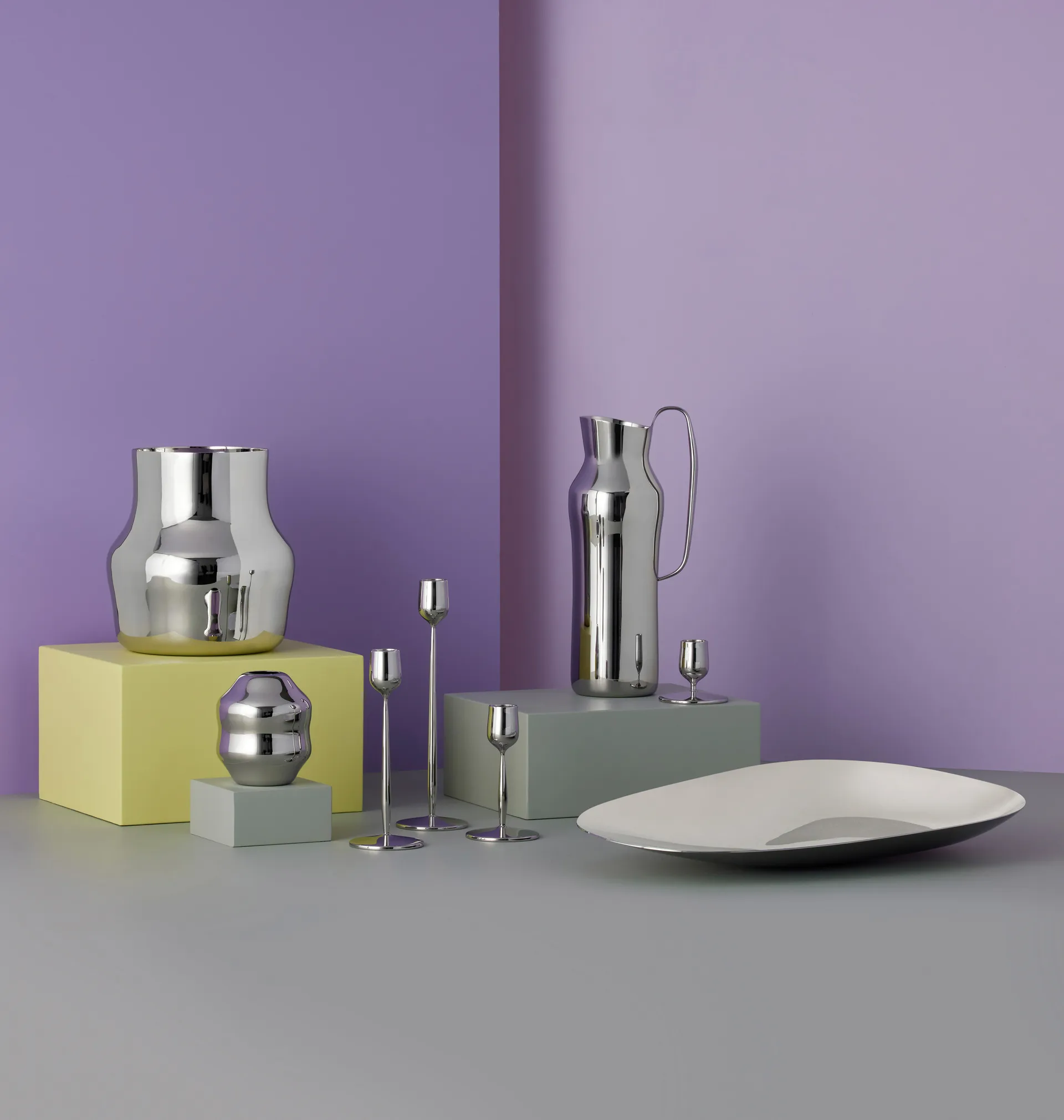 도로테아 캔들 홀더 23.5 cm, Polished steel Gense | 겐세