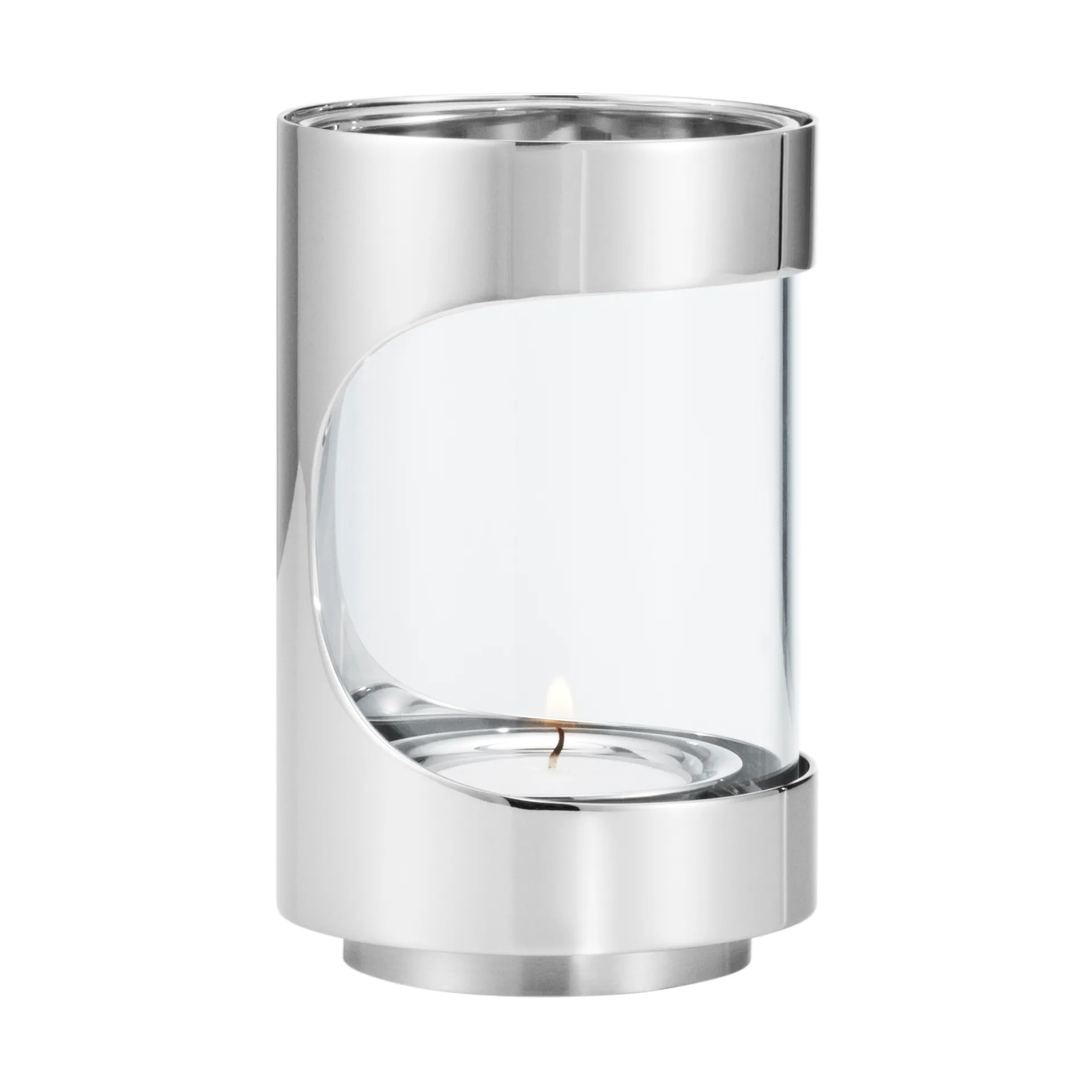 크롬 콘투어 허리케인 랜턴 12cm, Stainless steel Georg Jensen | 조지젠슨