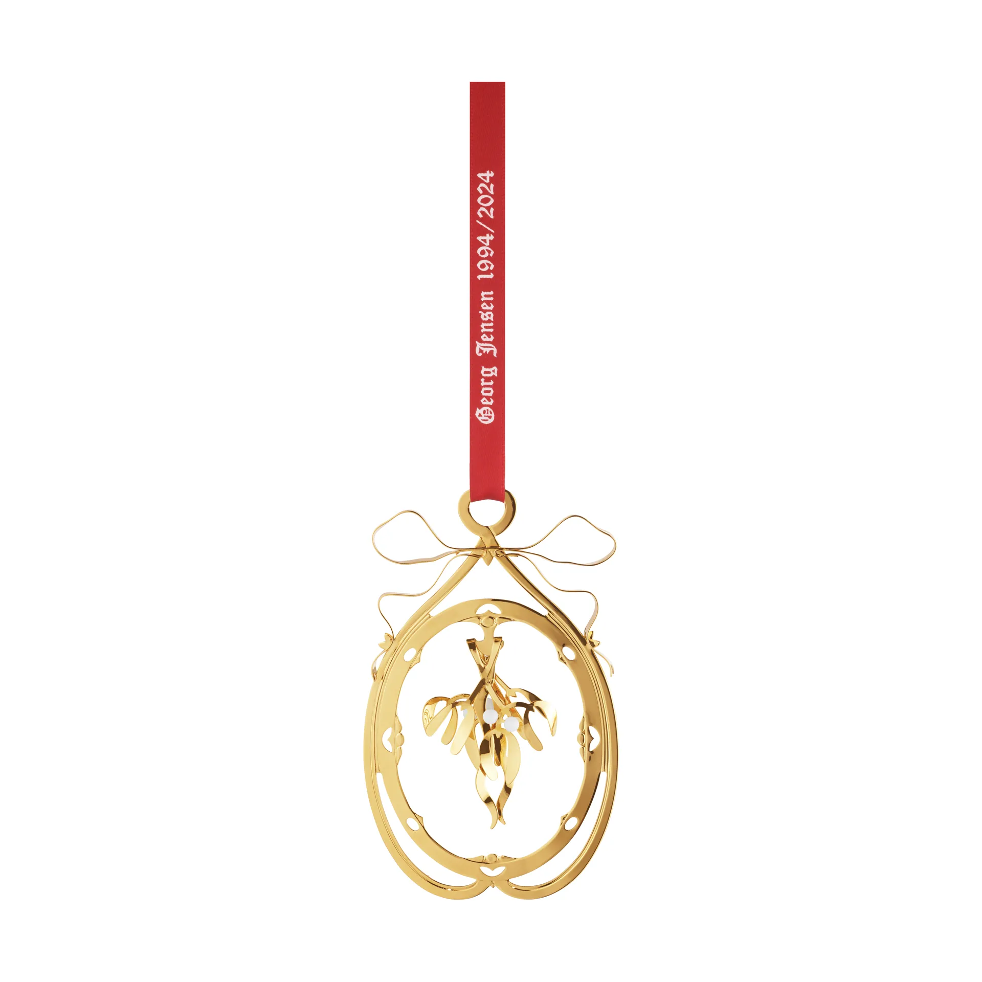 1994/2024 크리스마스 모빌 mistletoe, Gold-plated Georg Jensen | 조지젠슨