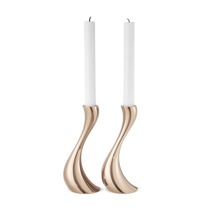 코브라 캔들홀더 2팩 rosé-gold - Medium, 20 cm - Georg Jensen | 조지젠슨