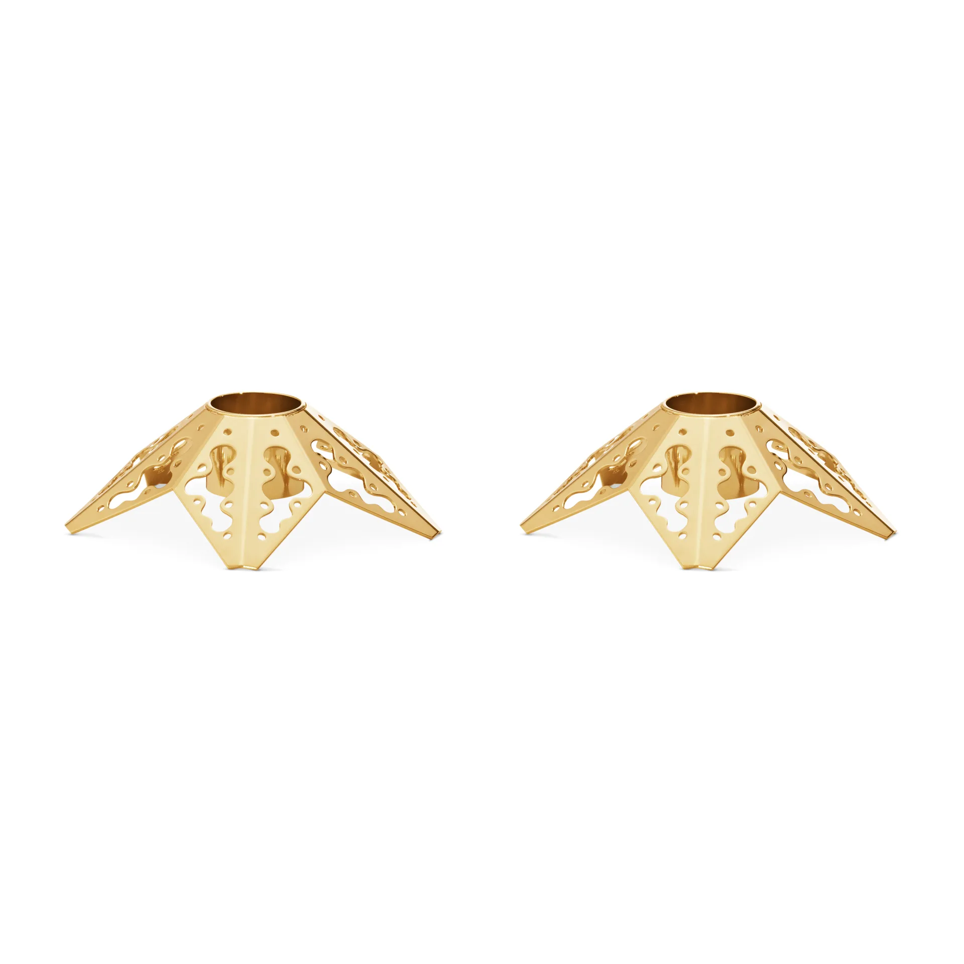 2022 올해의 캔들 스틱 2 pieces, gold plated Georg Jensen | 조지젠슨