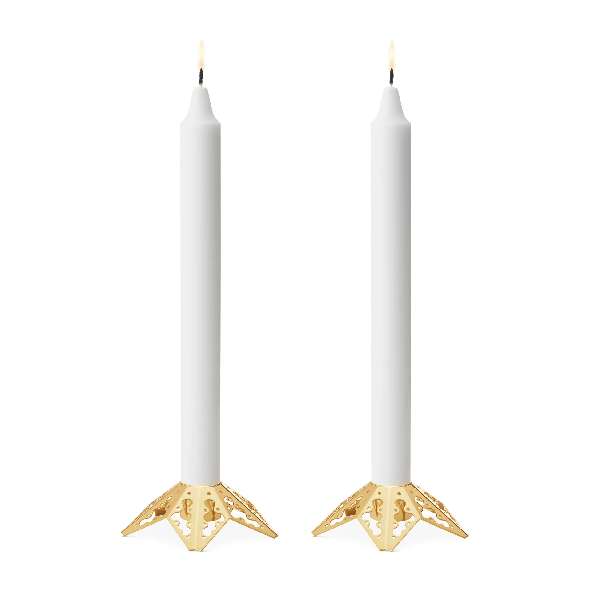 2022 올해의 캔들 스틱 2 pieces, gold plated Georg Jensen | 조지젠슨