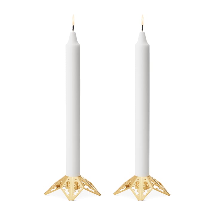 2022 올해의 캔들 스틱 2 pieces, gold plated Georg Jensen | 조지젠슨