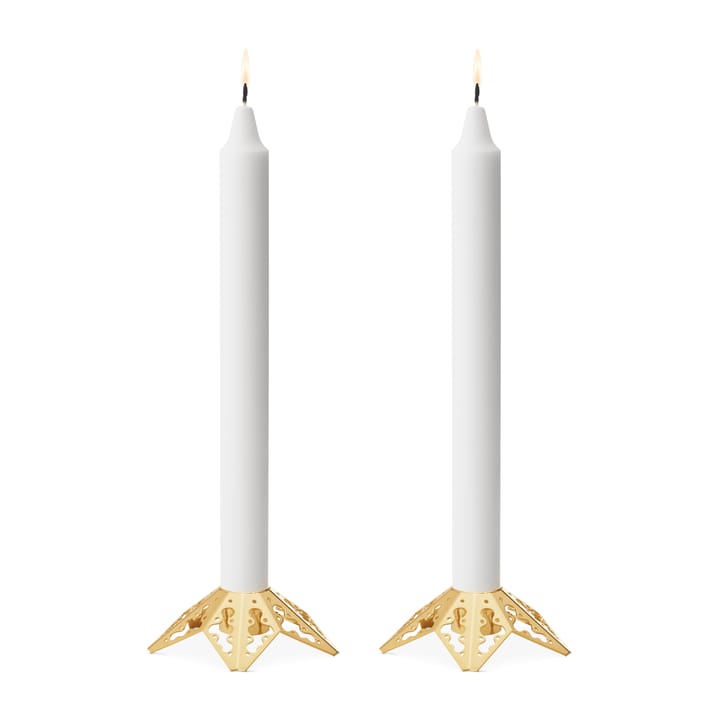 2022 올해의 캔들 스틱 2-pieces - gold plated - Georg Jensen | 조지젠슨