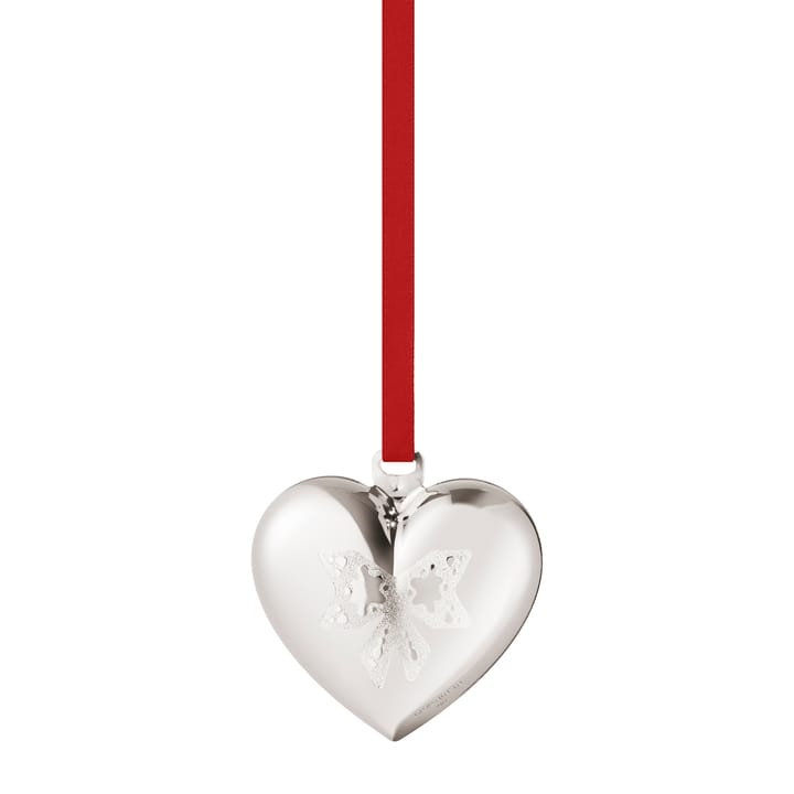 2022 올해의 크리스마스 하트, palladium plated Georg Jensen | 조지젠슨