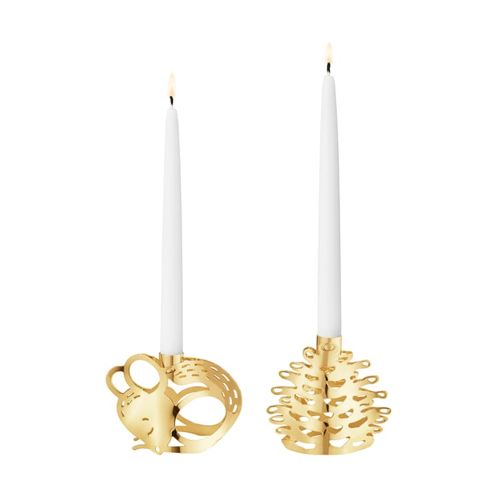 2023 캔들 스��틱 2개 세트, Gold-plated Georg Jensen | 조지젠슨