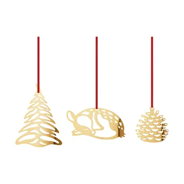 2023s 세트 & 크리스마스 펜던트 3 pieces - Gold-plated - Georg Jensen | 조지젠슨