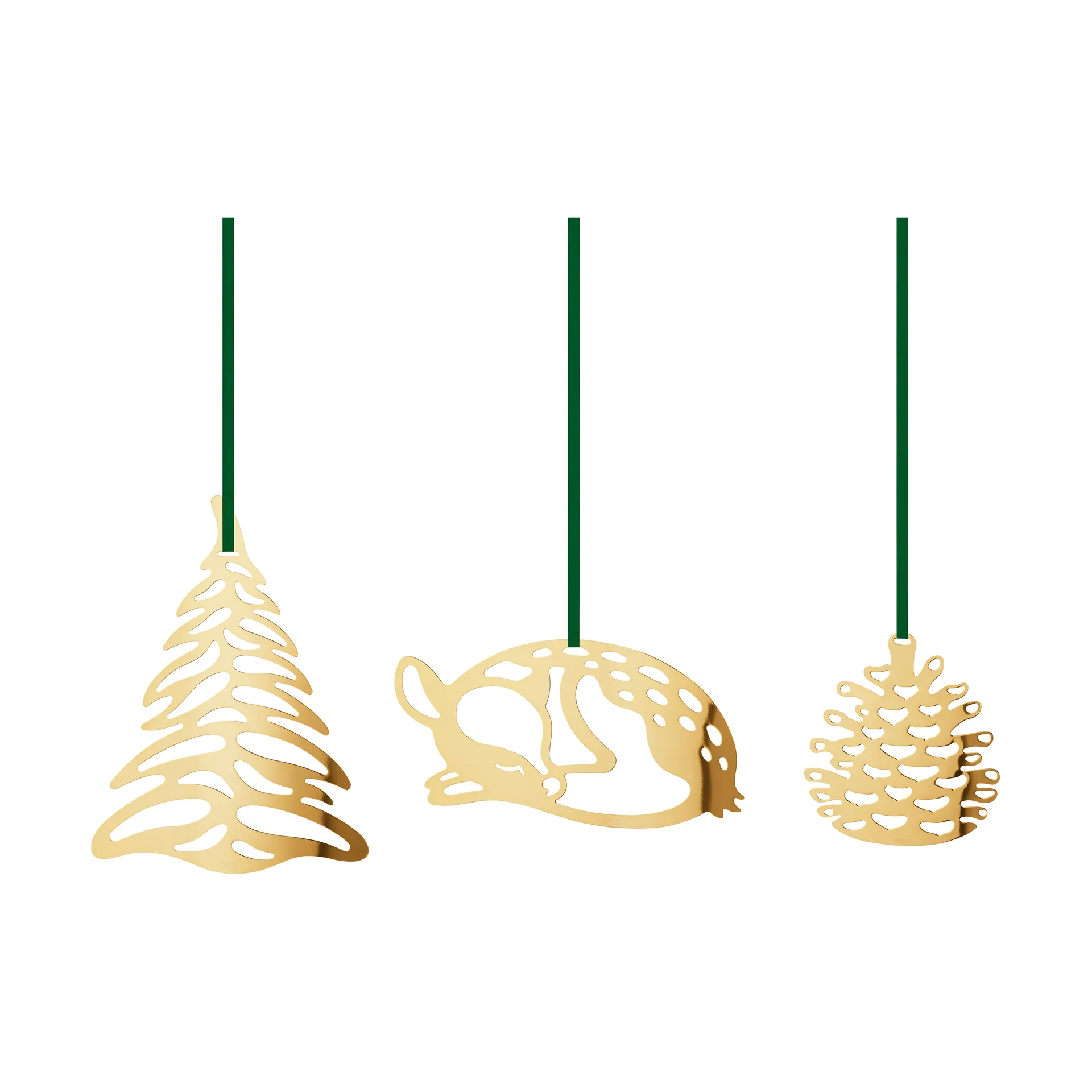 2023s 세트 & 크리스마스 펜던트 3 pieces, Gold-plated Georg Jensen | 조지젠슨