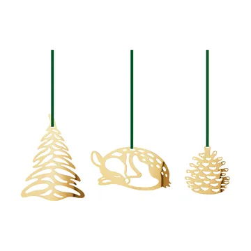 2023s 세트 & 크리스마스 펜던트 3 pieces - Gold-plated - Georg Jensen | 조지젠슨