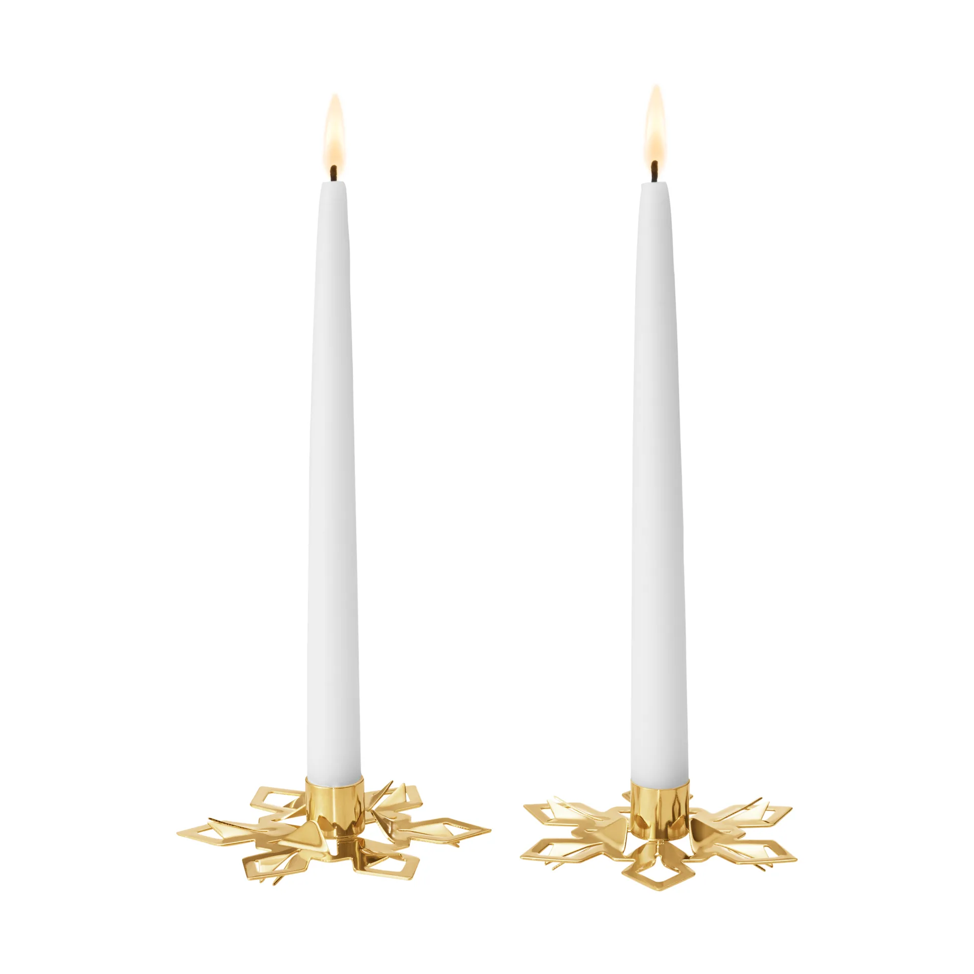 2024 캔들 홀더 2개 세트, Gold-plated Georg Jensen | 조지젠슨
