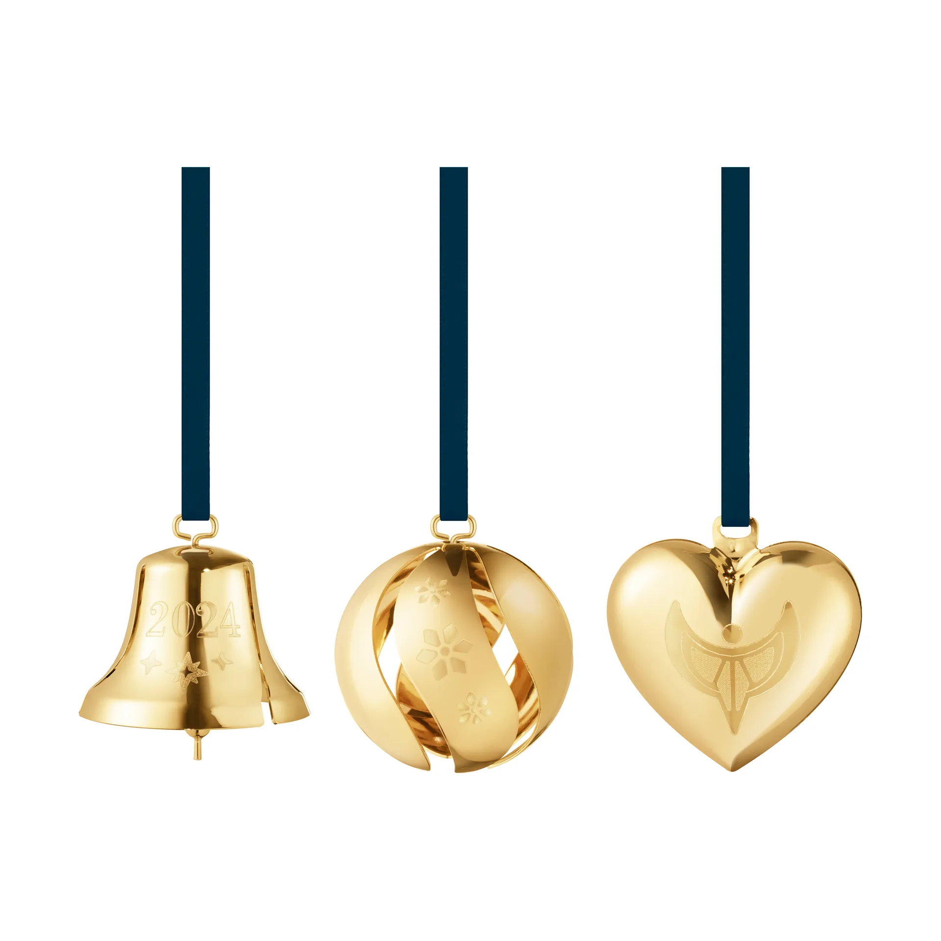 2024 선물 세트 3개 세트, Gold-plated Georg Jensen | 조지젠슨